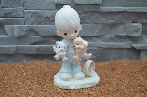 Precious Moments ~ Blessed Are The Peacemakers E-3107 ~ 1979 Dove Stamped ! - Picture 9 of 9