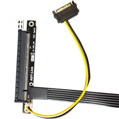 ADT-Link RTX3090 Graphics Card Extension Cable PCIe 4.0 x16 To x1 Riser Card