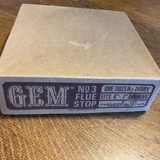 FOUR J. L. Clark GEM Decorative #3 Flue Stoppers Flue Opening