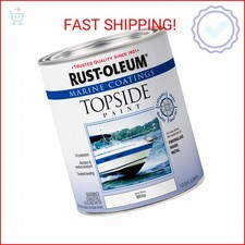 Rust-Oleum 207000 Marine Coatings Topside Paint, Quart, Semi-Gloss White 32 Fl O
