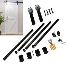 Sliding Barn Door Hardware Stylish 6.6FT Barn Door Hardware Kit for Modern Homes
