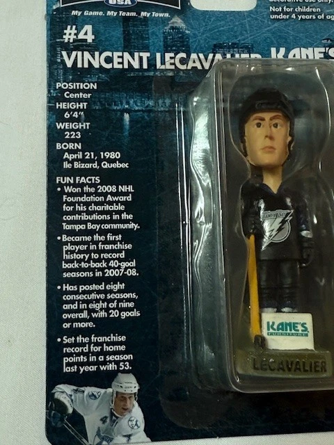 Miniatura Hockey Bay Bobblehead Tampa Bay Lightning Magnet-Vincent LeCavalier #4 Foto 2 de 4