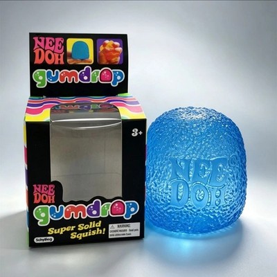 Nee Doh Gumdrop Super Solid Squish Needoh Gum Drop Blue