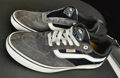 Vans Kyle Walker Pro2 PopCush Skate Mens 9 Raven Twill Suede Gray Black Shoes