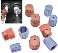10PCS R134a Cap Air Conditioning Service AC System Charging Port Caps, A/C Syste