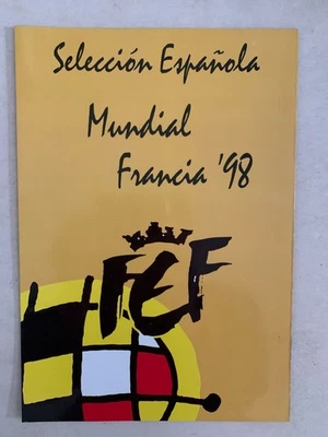 RARE PLAQUETTE SELECCION ESPANOLA MUNDIAL FRANCIA 98 COUPE DU MONDE FRANCE 1998 - Photo 1/4