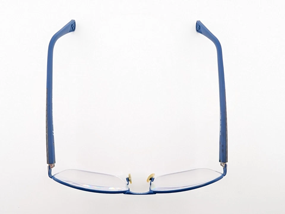 Gafas de policía, solo marcos, VPLF50K 08M3, 57-17-145, metal, plata/azul Foto 4 de 4