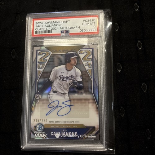 Jac Caglianone #C24-JC 2024 Bowman Draft Class of 2024 Autograph card