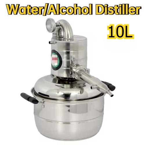 Water Alcohol Distiller Small Household Brew Kit Distillation Equipment 10L New