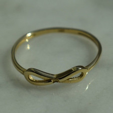14k Yellow Gold Infinity Knot Ring Size 7.5