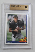 1991 Upper Deck #647 Brett Farve Rookie Force BGS 10 Pristine!