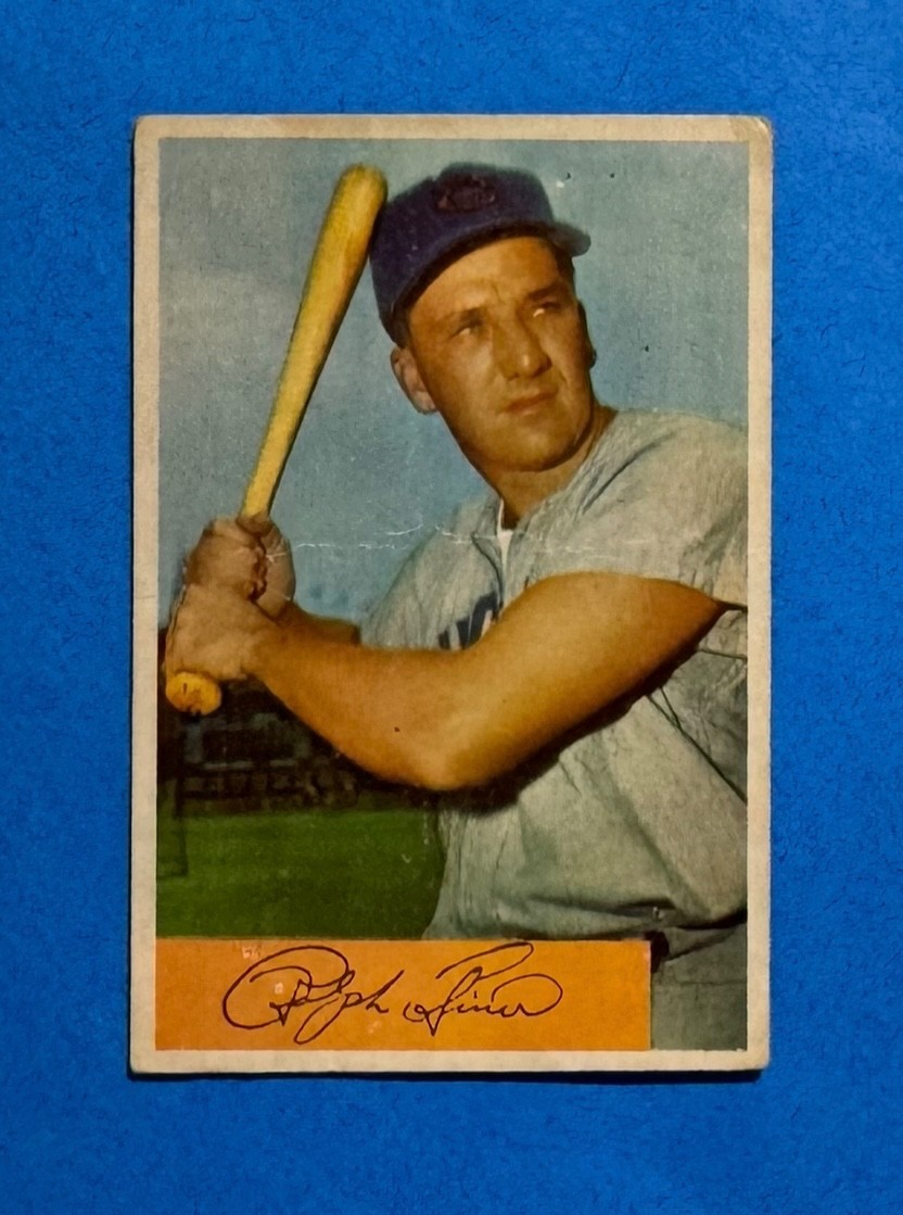 Ralph Kiner #45 Baseball Cards 1954 Bowman trading card — raw and PSA graded price guide