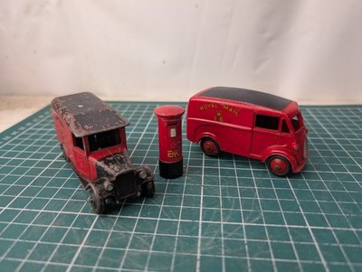 2x Royal Mail Van Postbox Dinky Toys No.260 Morris J 1955 1961