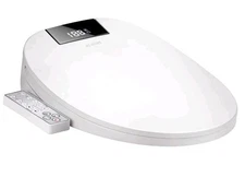 WLJ Round Bidet Toilet Seat Heated Warm Water Soft Close Nightlight V7BR