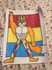 Star Fox Fox Mccloud Fan Drawing Pansexual Sexual Flag Art