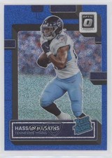2022 Panini Donruss Optic Rated Rookie Blue Glitter Prizm Hassan Haskins 0c6