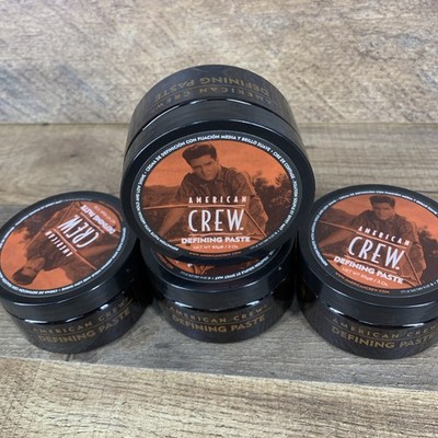 (4 Jars) American Crew Defining Paste 3 Oz NEW 4 Jar LOT of Hair Styling Product