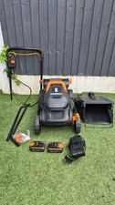 WORX Powershare Cordless Lawn Mower  34cm x2 2.0Ah Battery WG779E