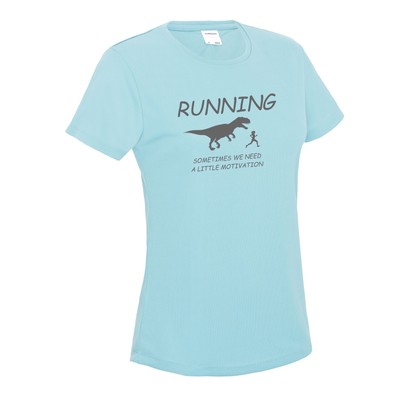 Roughtex Damen Laufshirt 'Läuft' – Atmungsaktiv, Schnelltrocknend Mit Motivierendem Spruch Für Running & Fitness