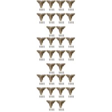 120 pcs Antique Case Corners Box Corners Wooden Case Accessories Case Corners