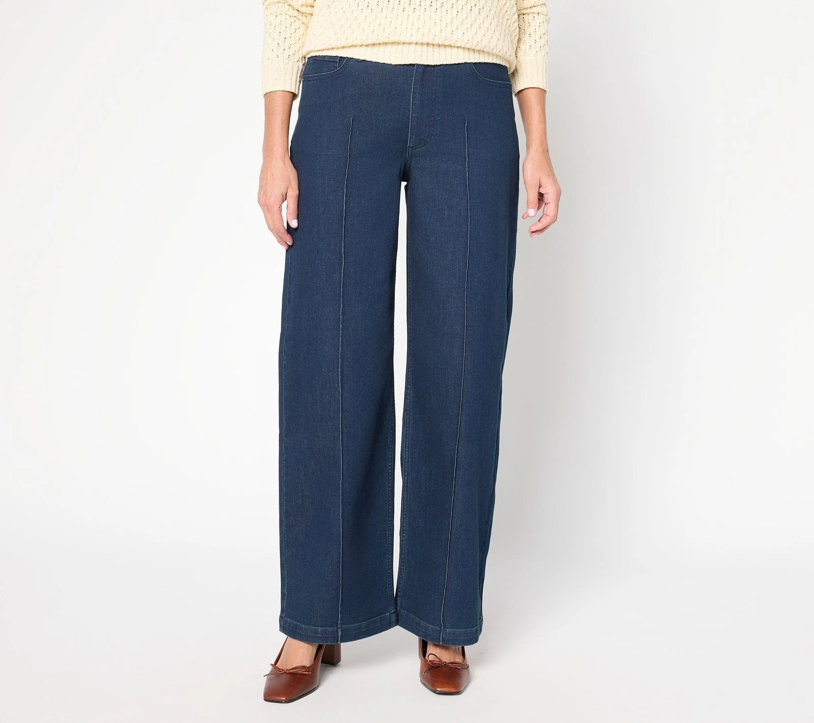 BEAUTIFUL by Lawrence Zarian Women's Pants Sz 12 Deluxe Denim Blue A702334