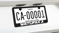 Watufaka Hawaiian Hawaii Car License Plate Frame