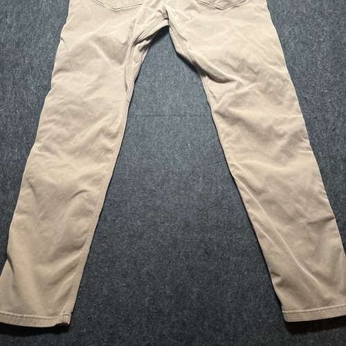 DUER N2X Taper Pants Men 33x31 No Sweat Gorpcore Brown Work Casual Slim Chino - Picture 18 of 22