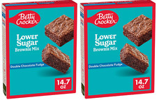 Betty Crocker Basso Zucchero Brownie Mix Doppio Caramello Cioccolato Confezione da 2
