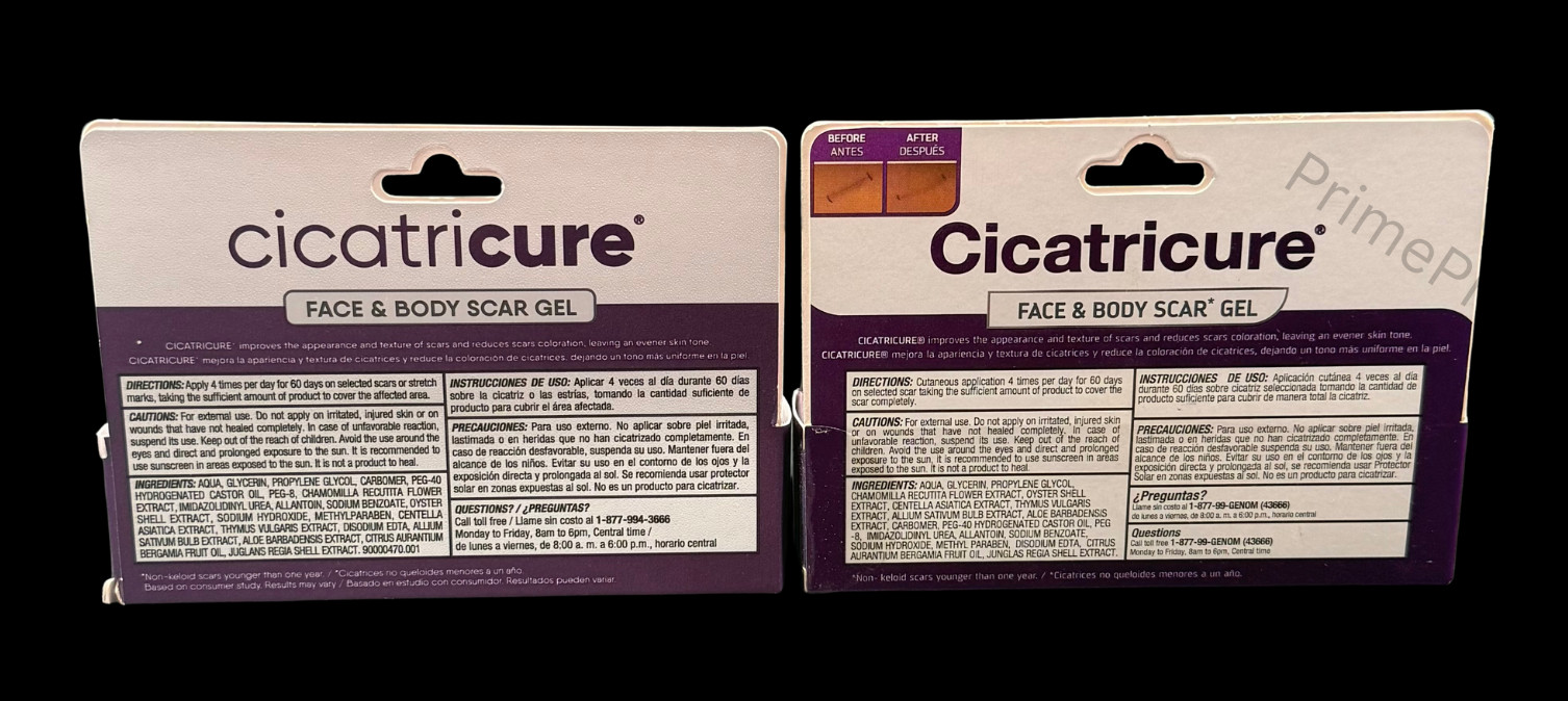 ✨ Lot of 2 Cicatricure Face & Body Scar Gel 🩹 Scar & Stretch Mark Care 💧✨