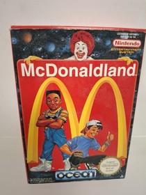 McDonaldLand Nintendo Nes gioco in scatola completo di custodia poli e manuale testato 