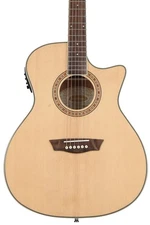 Washburn Harvest G7SCE Grand Auditorium Acoustic-Electric Guitar - Natural