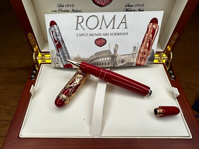 Aurora Roma Special Edition Rollerball / Edelharz - Rot/Gold