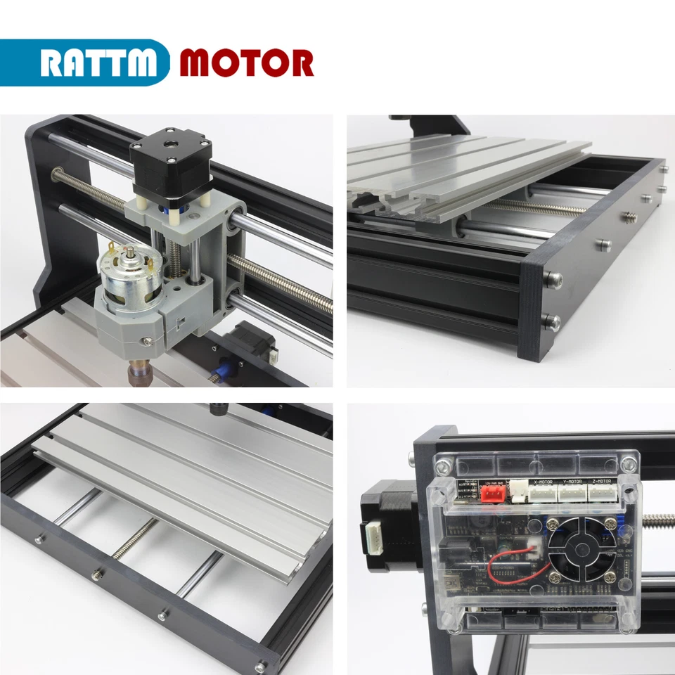 3018-PRO GRBL CNC Router PVC PCB Milling Woodworking Laser Engraving Machine『IT』 - Immagine 4 di 4