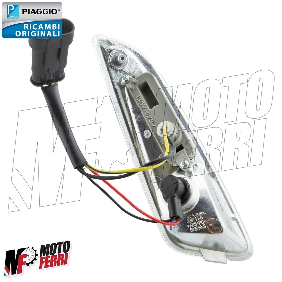 MF5257 Freccia Anteriore Sinistra Led Originale Vespa Primavera Sprint 125 150 - Immagine 4 di 4