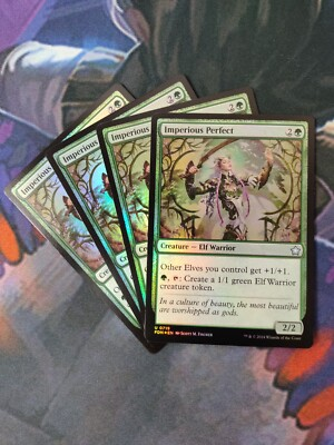 #ad Imperious Perfect x 4 Foil 7% Off 2 Foundations NM MTG $3.50