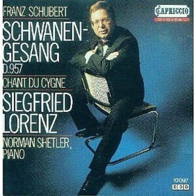 Schubert - Schwanengesang D. 957 ; Siegfried Lorenz  Norman Shetler RAR! Neu