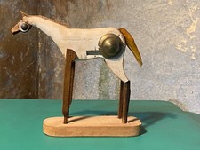cavallino in ottone e legno policromo da"le forme dell arte" di Marino