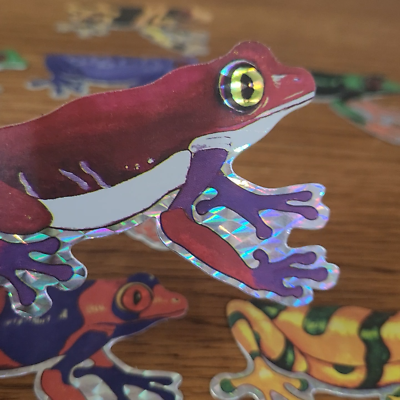 Vintage 90s FROG PRISM Holo Vending Machine STICKERS SET OF 10 | eBay