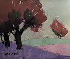 11x14 FIELD TREES Oil Painting JOSE TRUJILLO   (Moving Sale - All Must Go) — photo 1