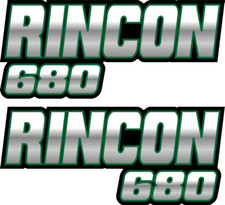 Rincon 680 Green Gas Tank Graphic Sticker Decal