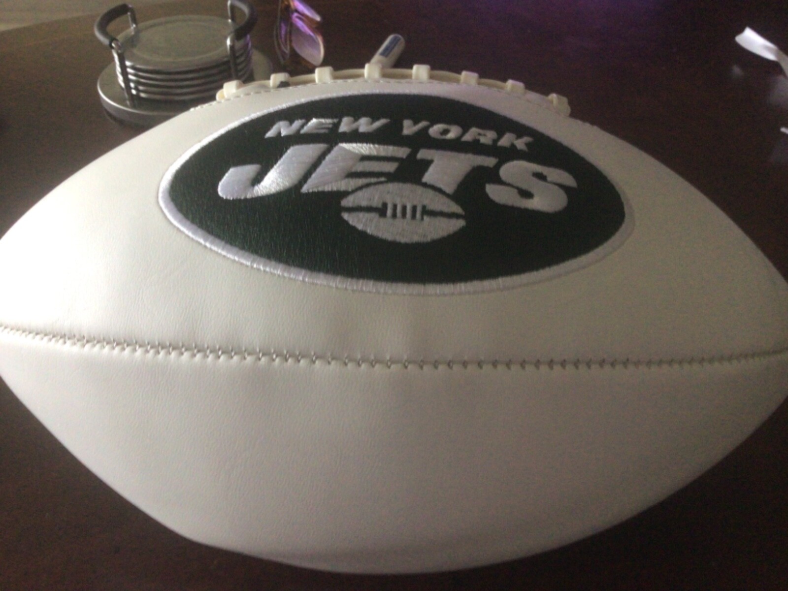 FULL SIZE NY JETS WHITE PANEL FOOTBALL BRAND NEW