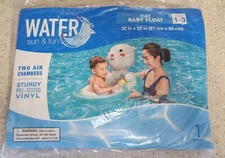 Water Sun & Fun Inflatable Baby Pool Float Cat Design, Kids Summer Beach Toy