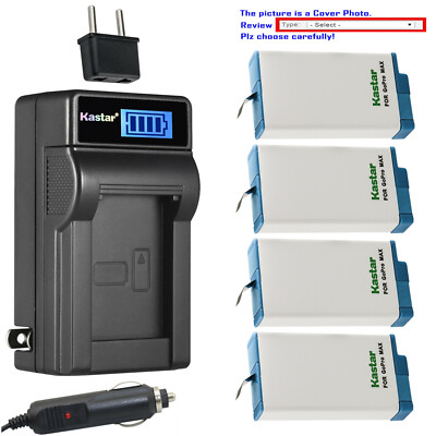Kastar Battery LCD AC Charger for GoPro MAX 360 Waterproof Action Camera