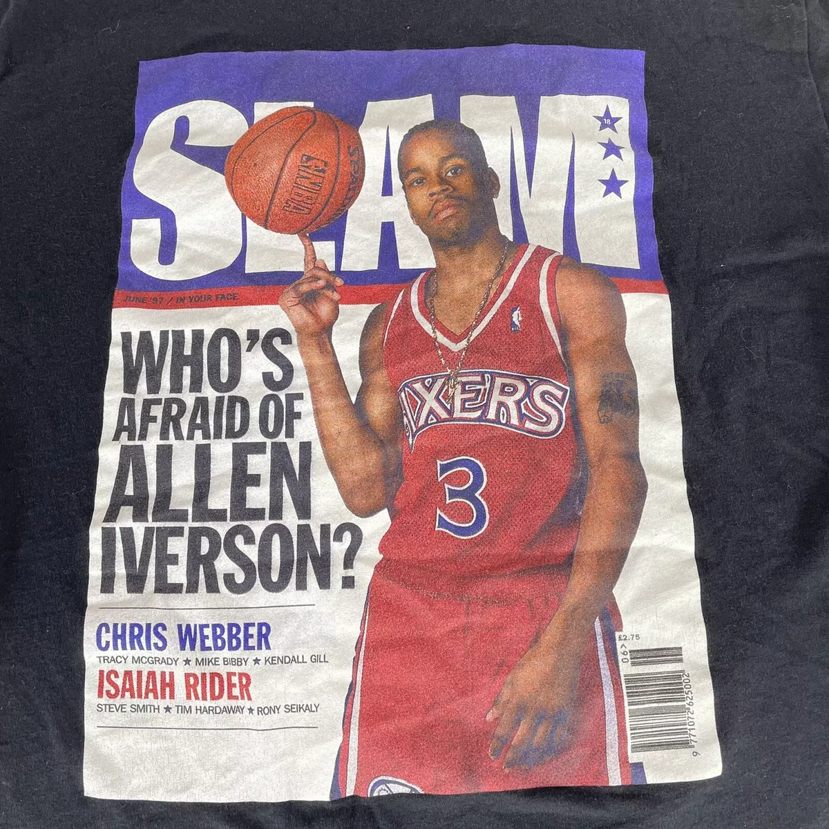 Official Mitchell And Ness Slam Cover Washington Wizards Gilbert Arenas  Shirt - Wiotee