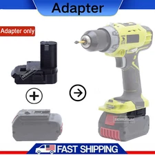 1× Adapter For Bosch 18V Li-Ion Battery to For Ryobi 18V Series Cordless Tools