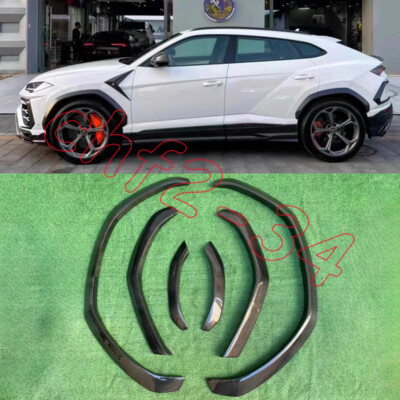 For Lamborghini Urus Real Carbon Top style Wheel Fender Trim Kit Widening Fender