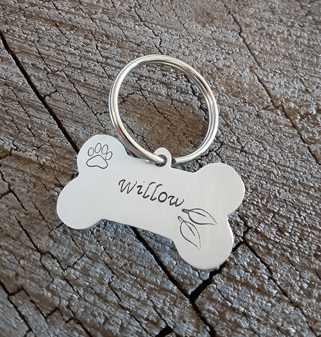 алюминиевый жетон в форме кости - Изображение 3 из 4