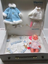 DOLL BAMBOLA ITALO CREMONA VALIGETTA CREAZIONI BONOMI  CON ABITINI E ACCESSORI