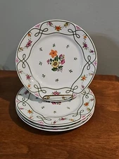 4 Limoges Raynaud Ceralene Guirlandes 7 5/8” Salad Plates