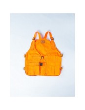 Trisacca arancio fluorescente in tessuto oxford di nylon Caccia con tasche